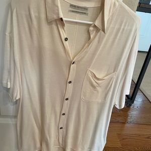 Urban outfitters off white button up.
